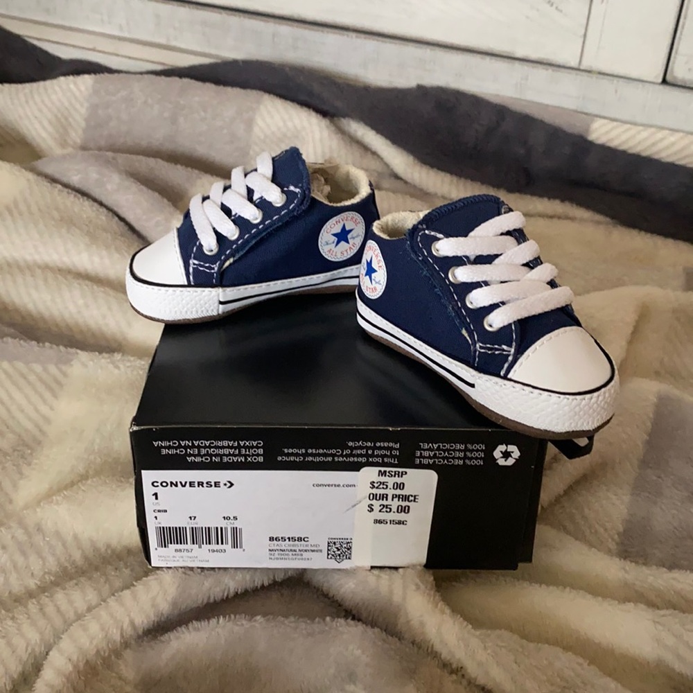 Baby Converse shoes. Soft sole. Size 1